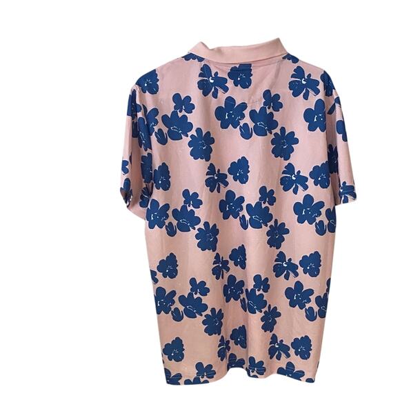 Goodfellow & Co Pink and Blue Floral Polo Shirt - Picture 4 of 4